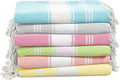 LANE LINEN Turkish Towels Set of 6 Oversized Beach Towels - Sandproof