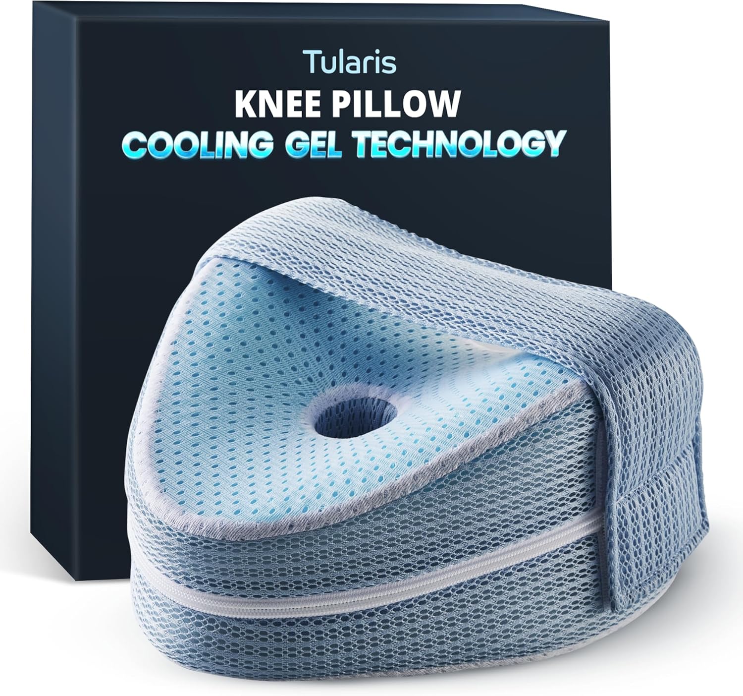 Cooling Gel Knee Pillow for Side Sleepers - Pain Relief Support