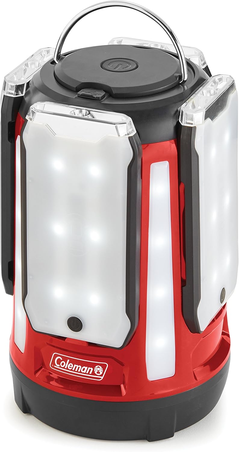Coleman Quad Panel 800L LED Lantern for Camping & Emergencies