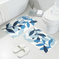 Gibelle Blue Bathroom Rug Set - Soft, Absorbent Non-Slip Bath Mats