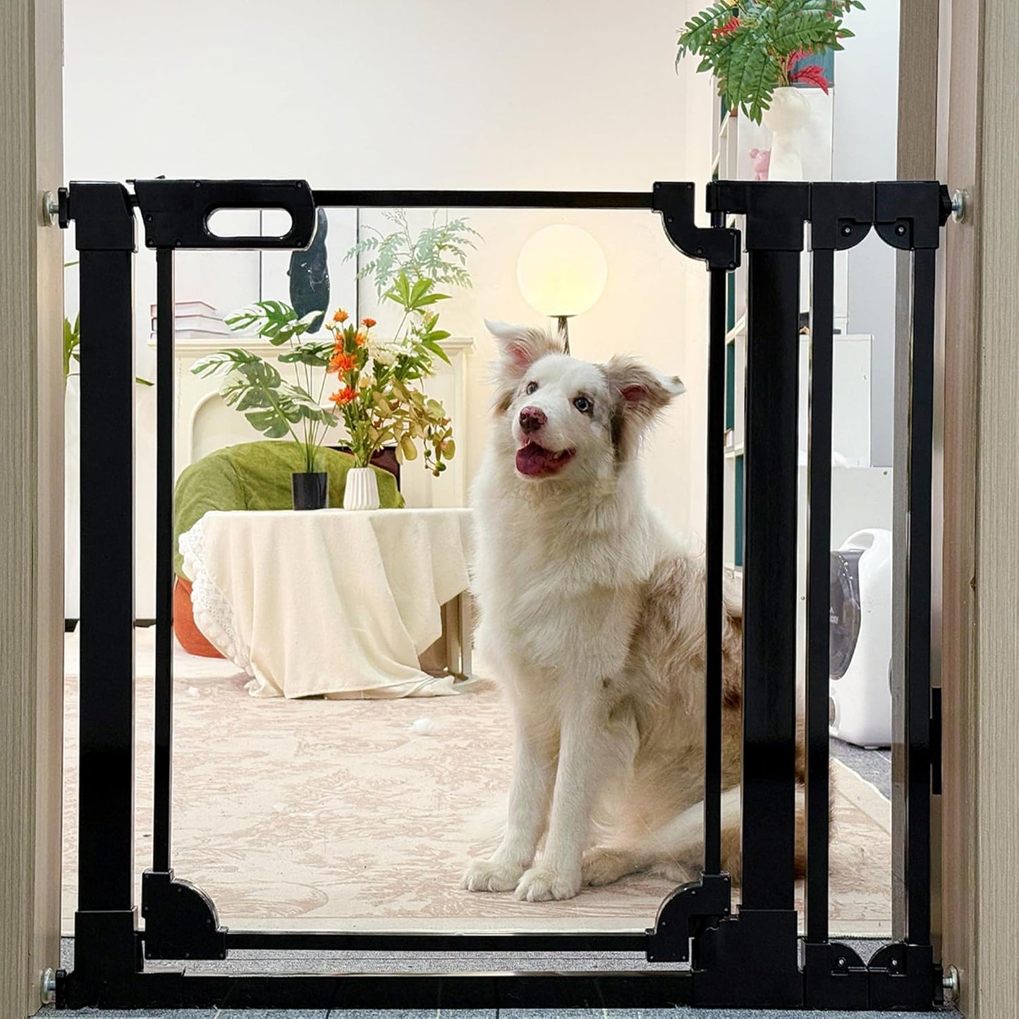 Clear Acrylic Baby Gate for Indoor Safety and Style