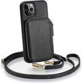 ZVE iPhone 11 Pro Wallet Case Crossbody with Card Holder - Sleek