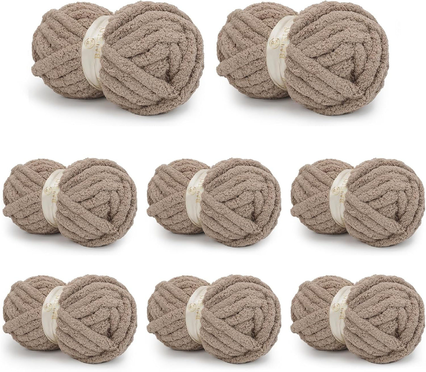 Chunky Yarn for Hand Knitting - Soft Fluffy Chenille Yarn