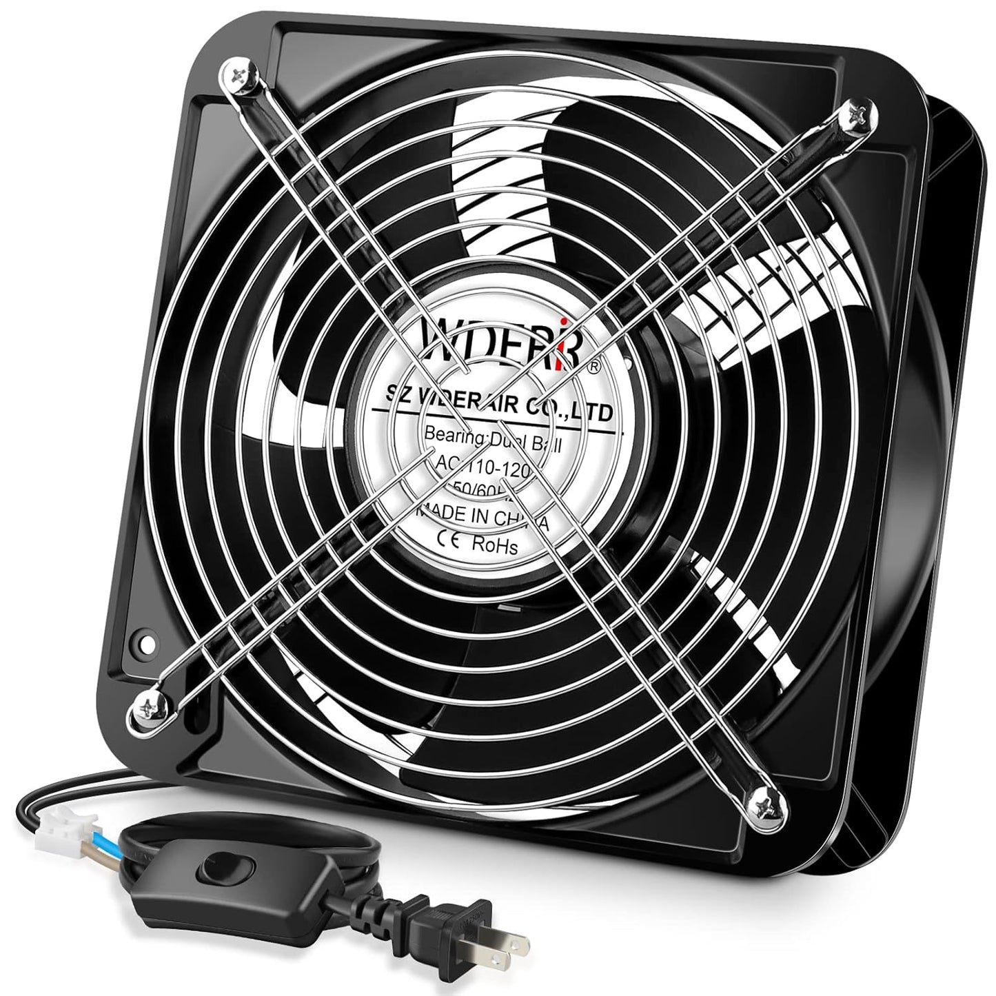 Axial Heavy Industrial Metal Fan for DIY Cooling Projects