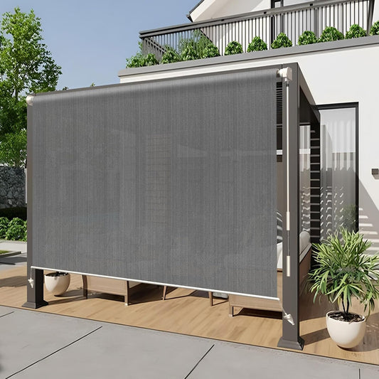 HENG FENG Exterior Roller Shade for Patio and Gazebo Use