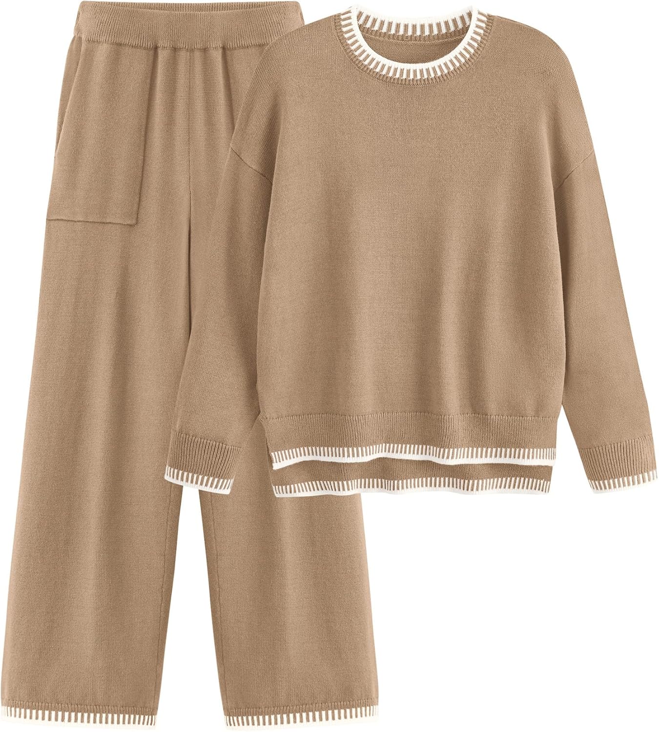 PRETTYGARDEN Women's 2 Piece Knit Sweater Outfit for Comfort