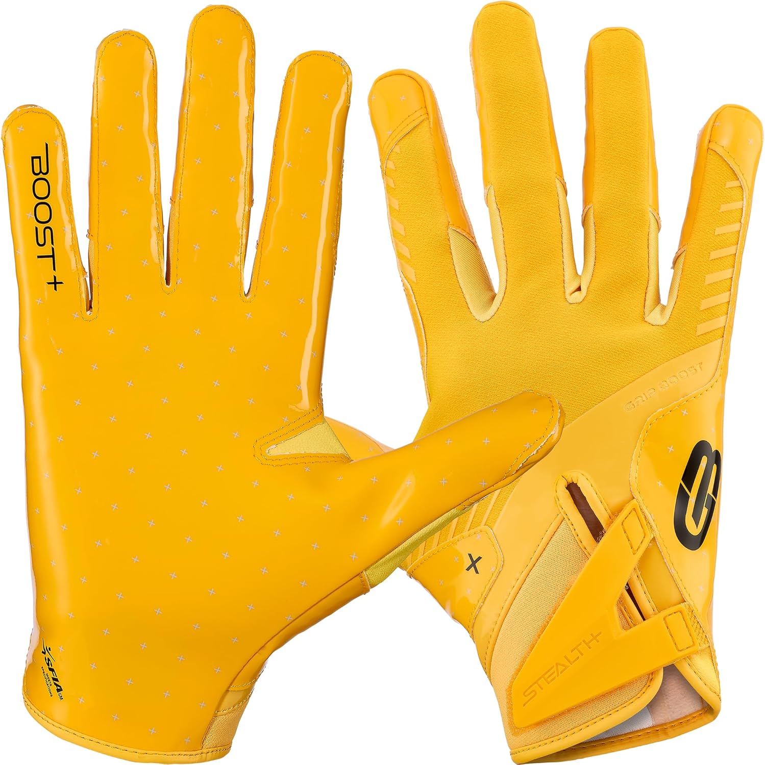 Grip Boost Football Gloves with Enhanced Durability and Control