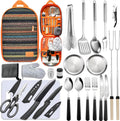 Camping Cooking Utensils Set - Compact Camp Kitchen Essentials
