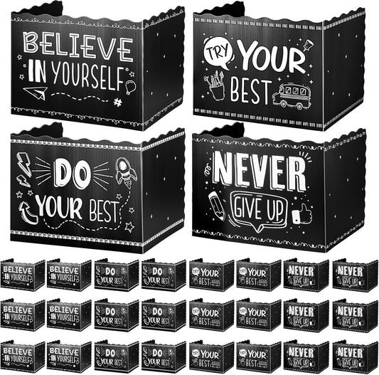 24-Pack Privacy Folders for Students - Durable Plastic Dividers