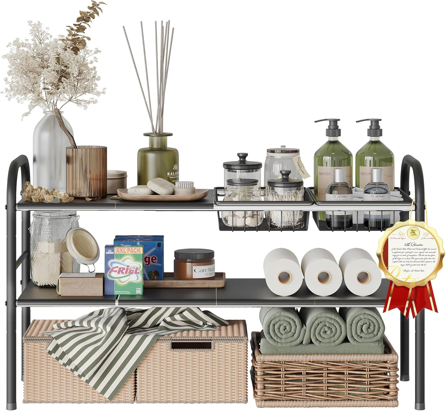 NETEL Under Sink Organizers and Storage for Kitchen and Bathroom