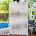 6FT Outdoor Metal Privacy Screen 3.7ft Panel - Sturdy