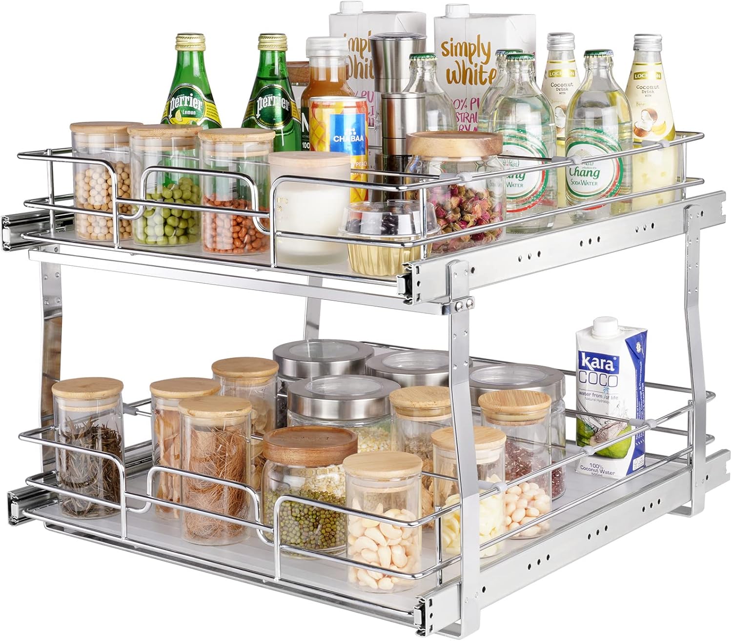VEVOR 20Wx21D Pull Out Cabinet Organizer for Efficient Storage