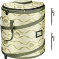 Pop-Up Trash Bin with Removable Divider - Heavy Duty Collapsible Bin