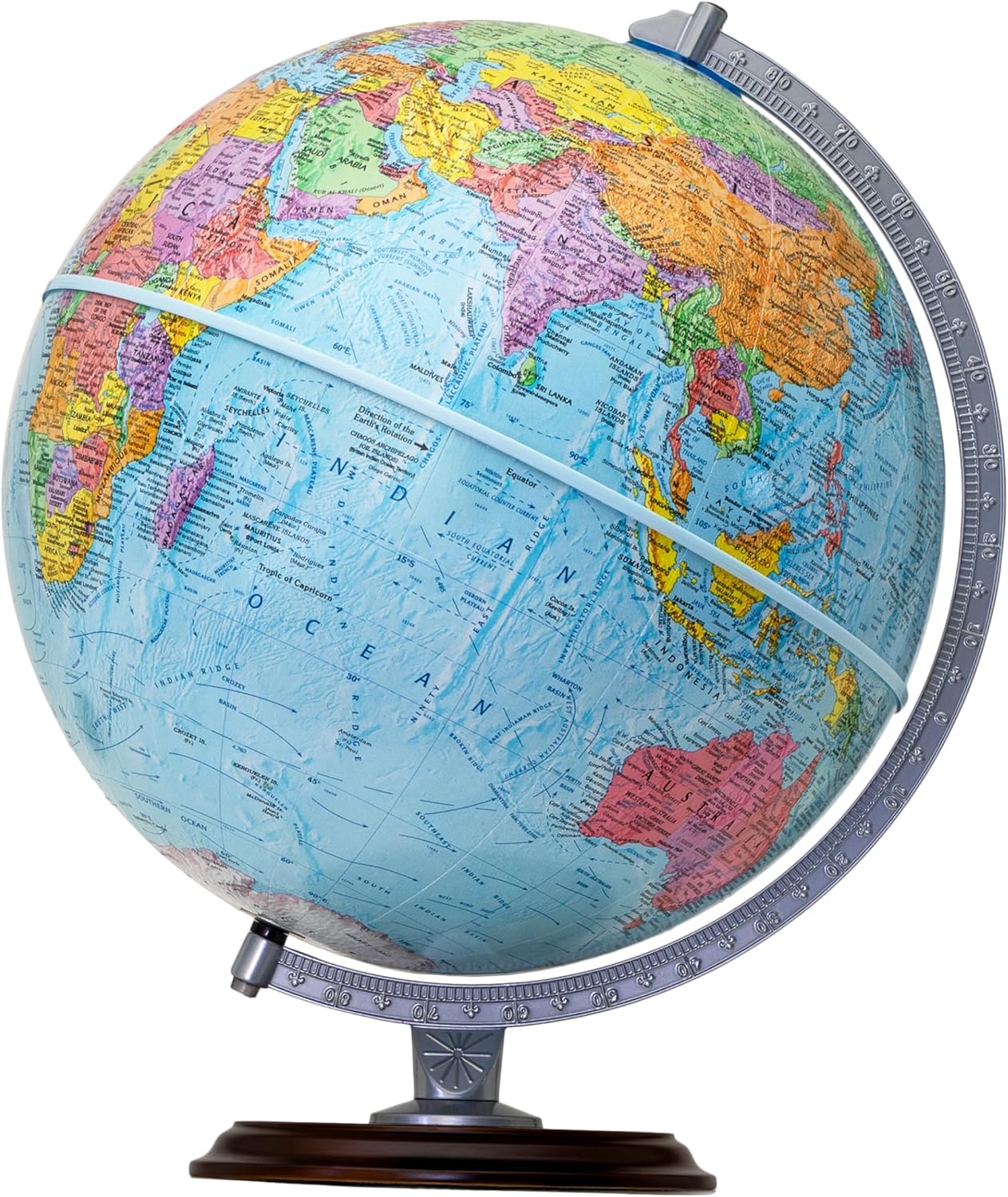 Replogle Easy To Assemble Student Globe with Bonus Map