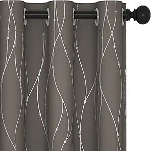 Deconovo Blackout Curtains for Bedroom and Living Room, 72 in