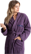 Turkuoise Kimono Bathrobe for Women - 100% Turkish Cotton Terry