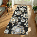 Floral Washable Runner Rug 2x6 - Soft Paisley Non-Slip Runner