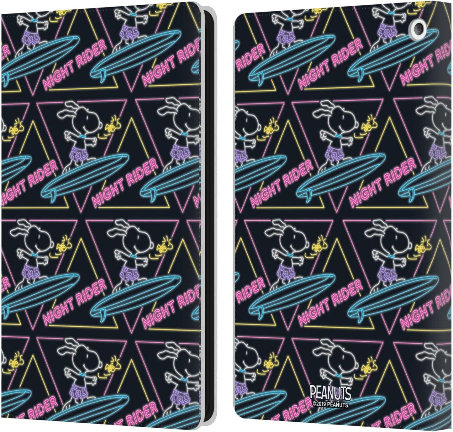 Peanuts Night Rider Snoopy Aloha Disco Leather Wallet Case