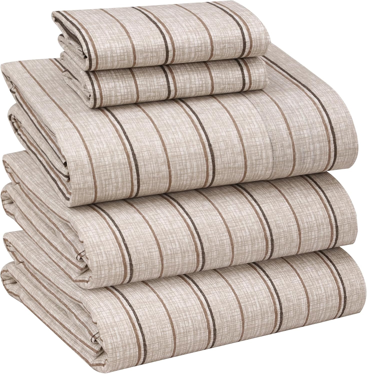 RUVANTI 100% Cotton Split King Sheets for Adjustable Beds
