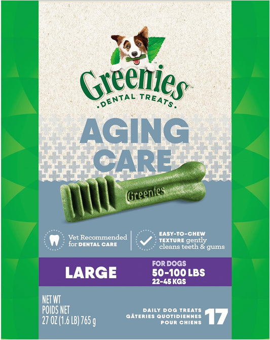 Greenies Aging Care Large Dental Dog Treats for Senior Dogs