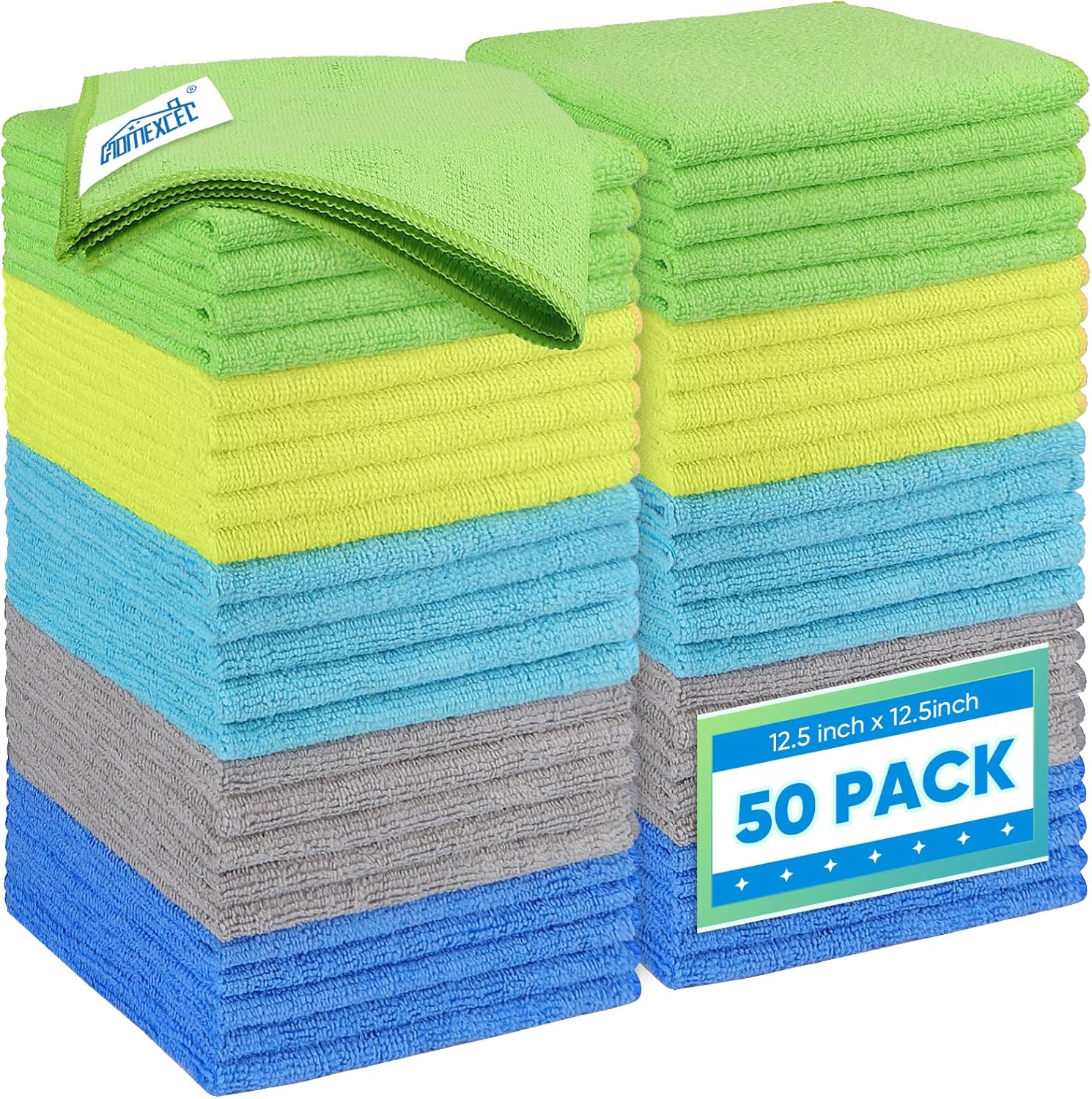 Microfiber Cleaning Cloth 150 Pack for Cars and Home Use