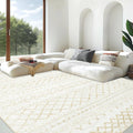 Area Rug Living Room Rugs 8x10 - Soft Boho Geometric Rug