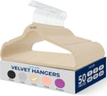 Velvet Hangers 50 Pack - Space-Saving Non-Slip Closet Solution