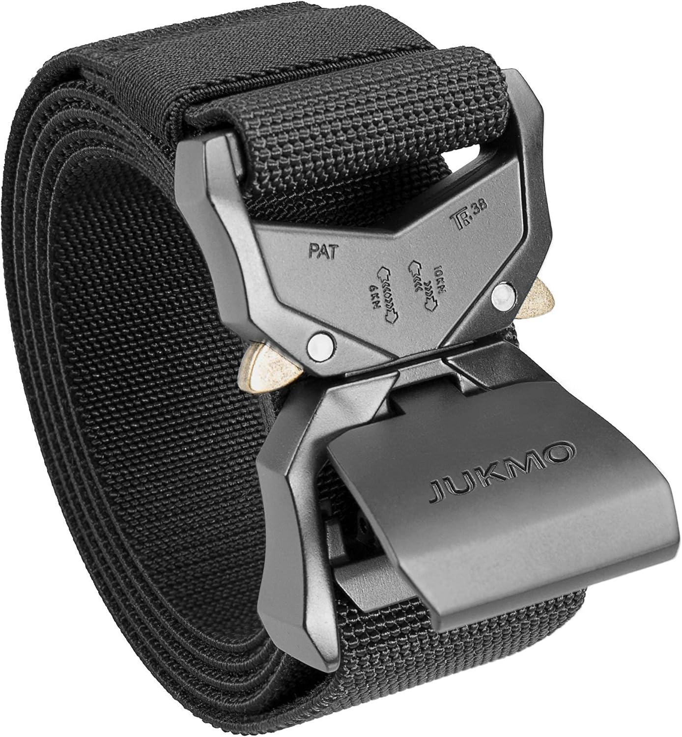 JUKMO Tactical Belt - Quick Release, Heavy Duty 1.5 Nylon - Military Grade