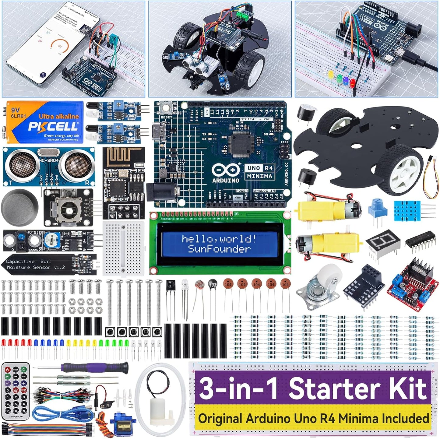 SunFounder Ultimate Starter Kit for Arduino Learning and Projects