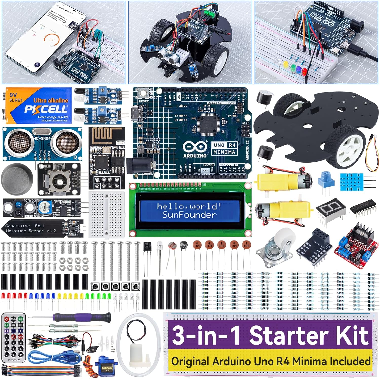 SunFounder Ultimate Starter Kit for Arduino Learning and Projects