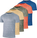 Youth Dry-Fit Wicking Active T-Shirts 5 Pack - Versatile Sports Tees