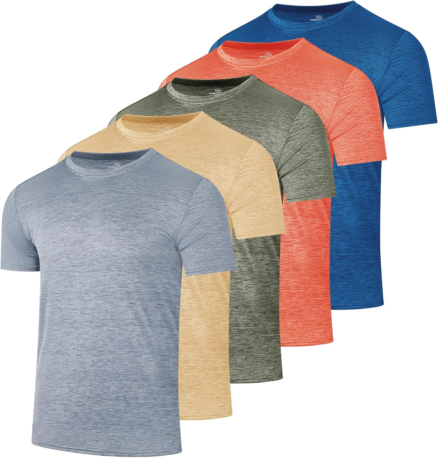 Youth Dry-Fit Wicking Active T-Shirts 5 Pack for Boys & Girls