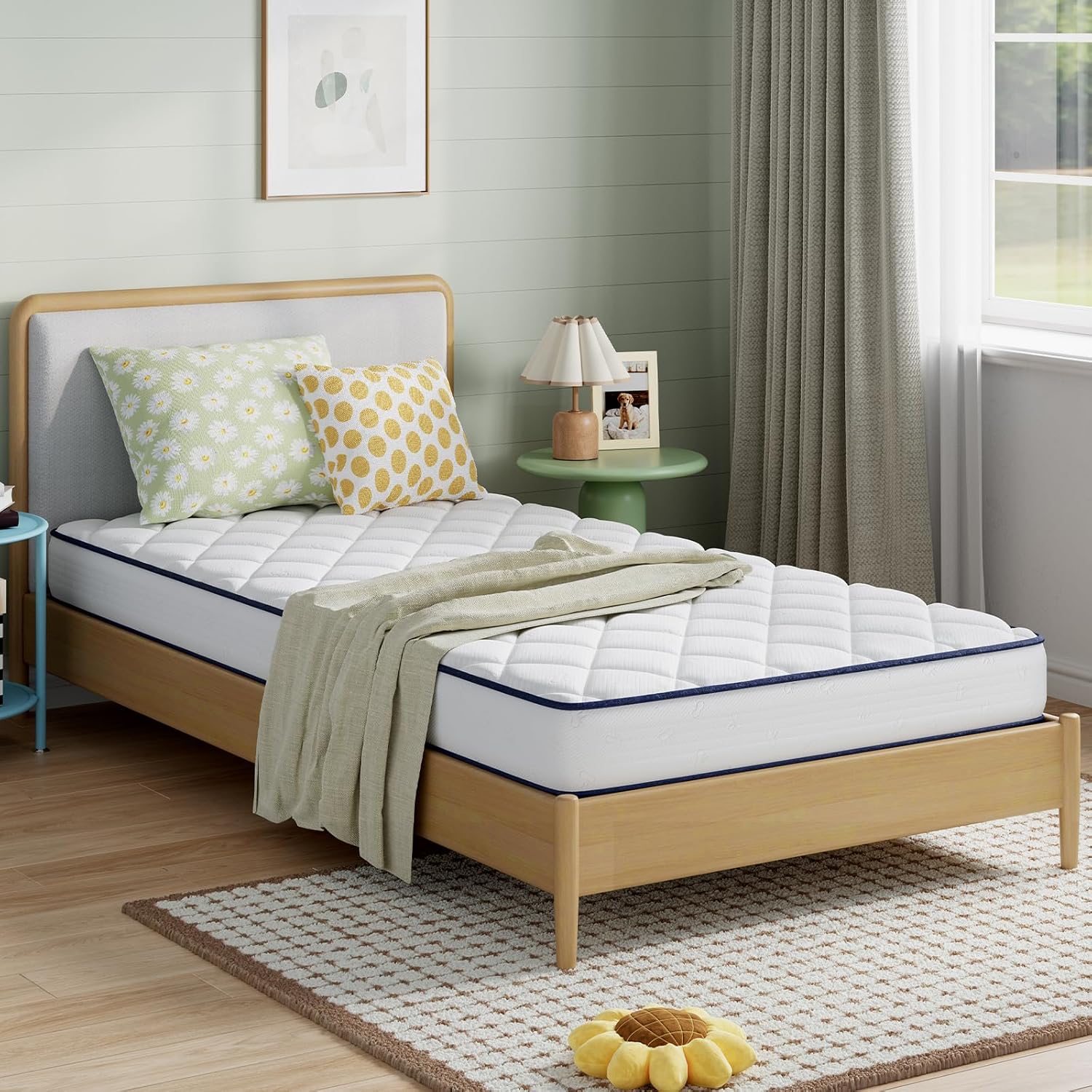 Novilla 6 Inch Queen Size Mattress for Balanced Spine Support
