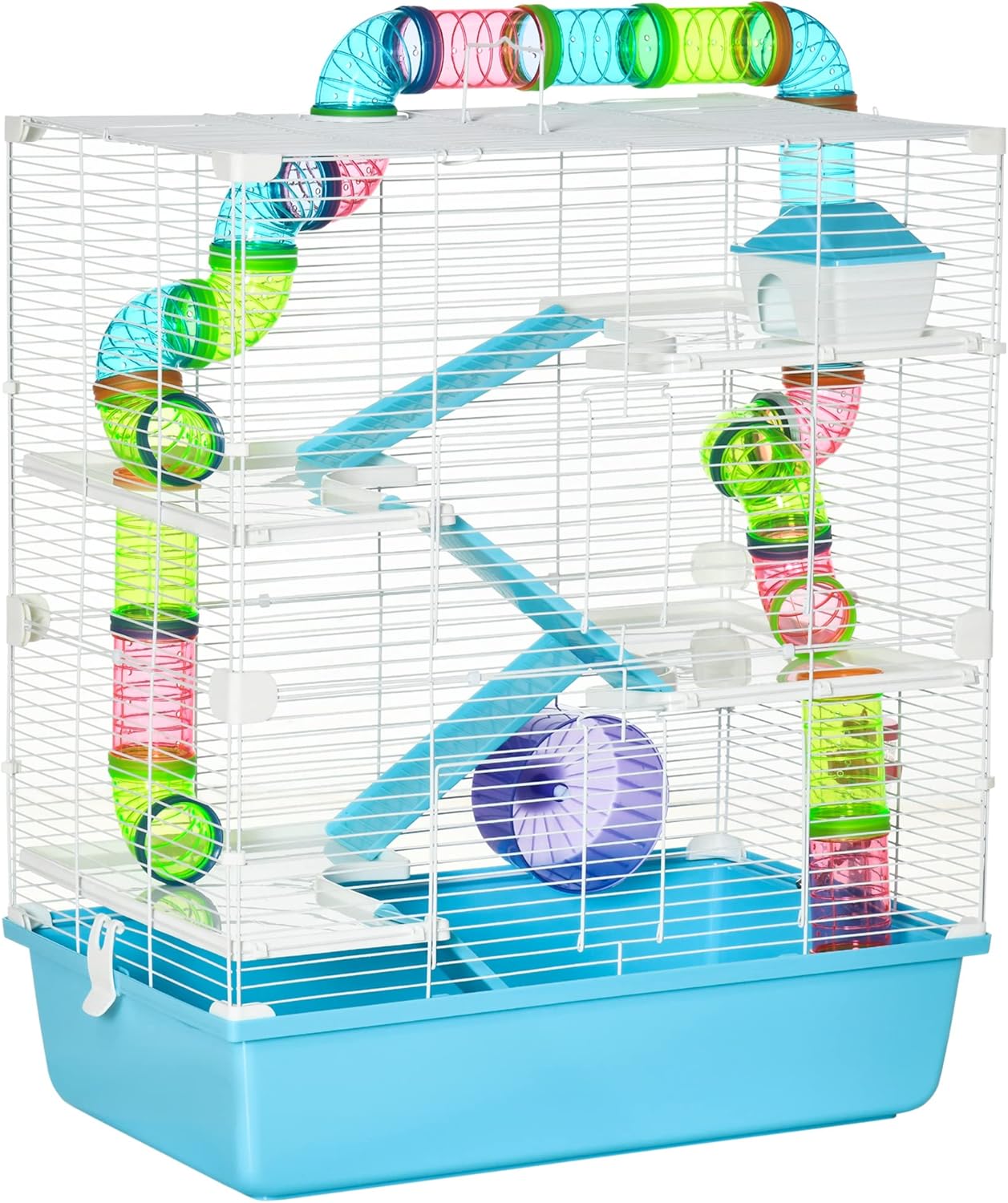 Extra Large 5-Tier Hamster Cage with Tubes and Tunnels