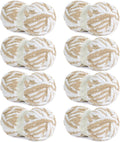 HOMBYS Bulky Fluffy Chunky Chenille Yarn for Cozy Projects