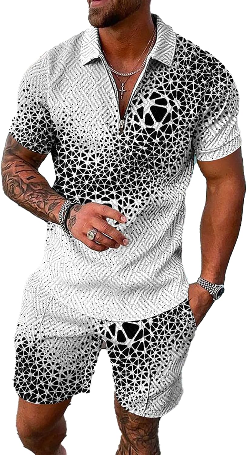 Meyyoi Men's Short Sets Outfits for Summer Comfort