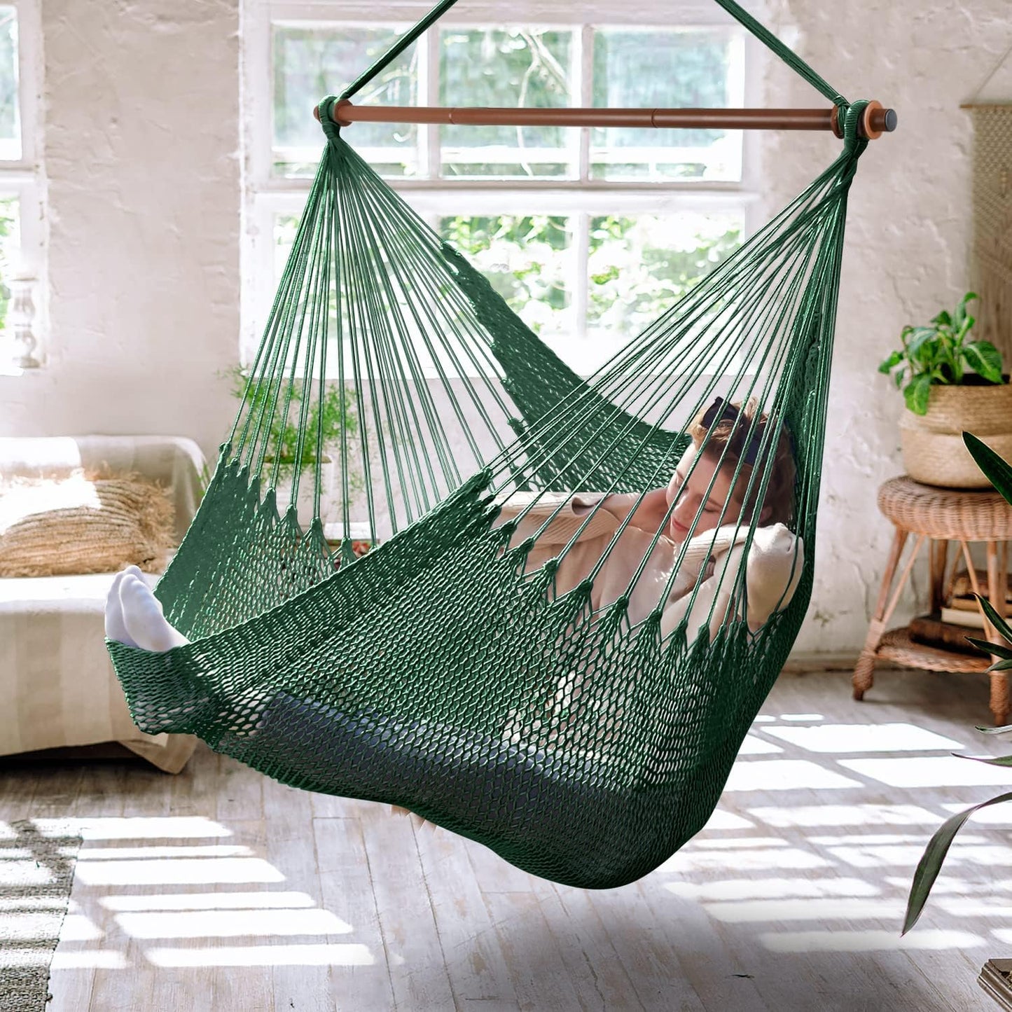 Upgraded Caribbean Hammock Chair for Outdoor and Indoor Use