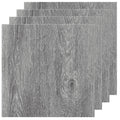 40 Pack Grey Wood Peel and Stick Vinyl Floor Tiles - 12x12 Self
