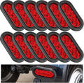 Oval LED Trailer Light Kit 12 Pack - Bright IP67 Waterproof