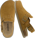 CUSHIONAIRE Brooklyn Women's Suede Clogs for Comfort and Style