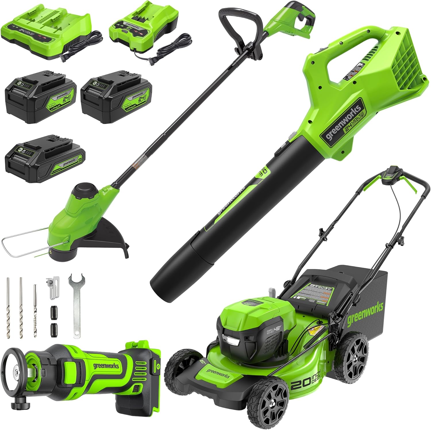 Greenworks 48V Lawn Mower Combo: Power, Efficiency, Versatility