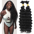 Deep Wave Human Braiding Hair 20in 2 Bundles - Natural Look and Feel