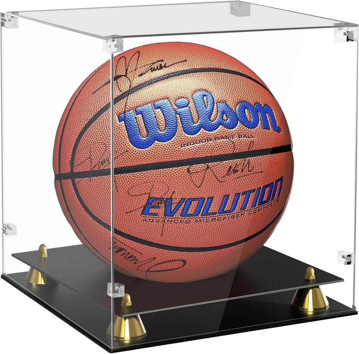 Acrylic Basketball Case Display with UV Protection for Memorabilia