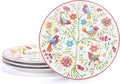 Bico Red Spring Bird Salad Plates Set of 4 for Every Meal