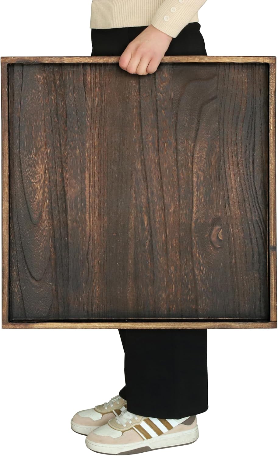 24 Rustic Wooden Serving Tray for Farmhouse Decor and More