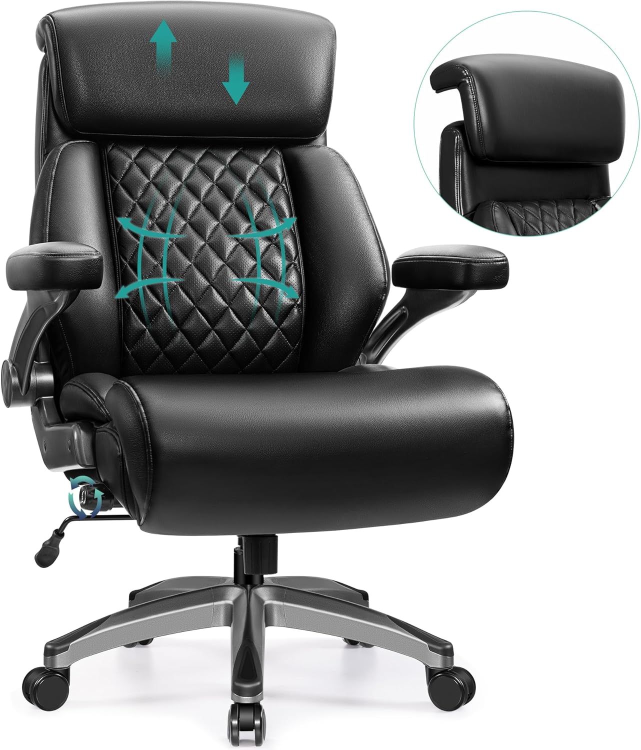 HeroSet Big & Tall Gaming Chair with Lumbar Support