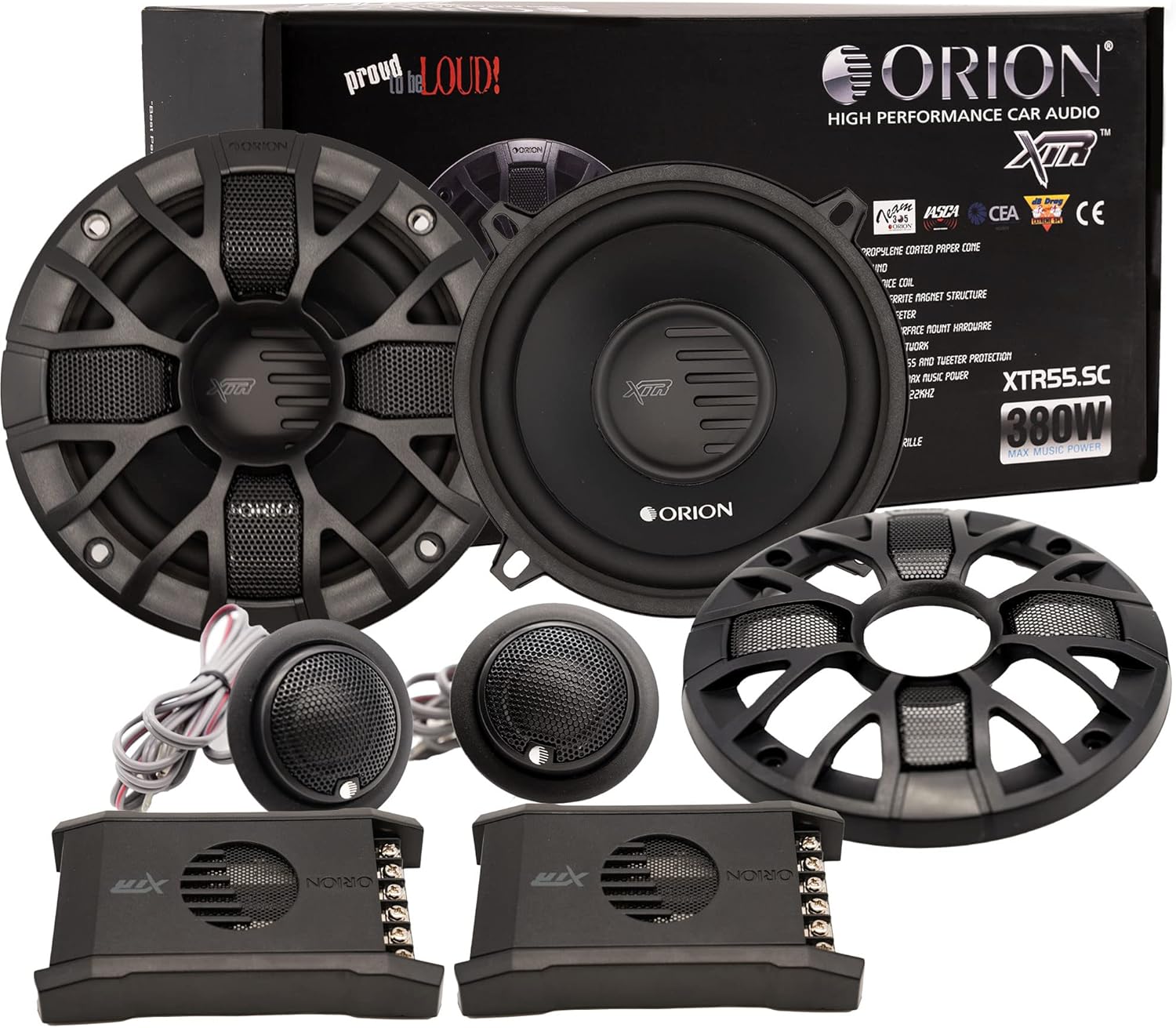 ORION XTR55.SC 2-Way Coaxial Car Audio Speakers for Enhanced Sound