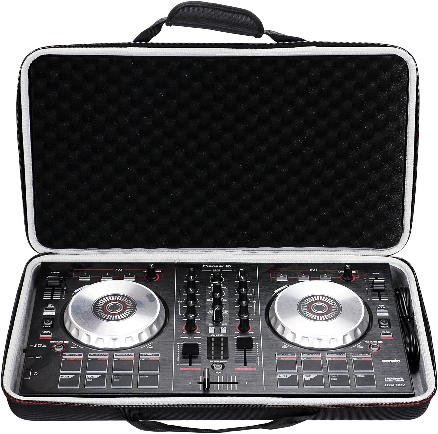 LTGEM Case for Pioneer DJ DDJ-400, DDJ-SB3, DDJ-SB2 Controllers