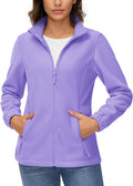 TACVASEN Women's Soft Fleece Jacket Lightweight Full Zip - Warm design