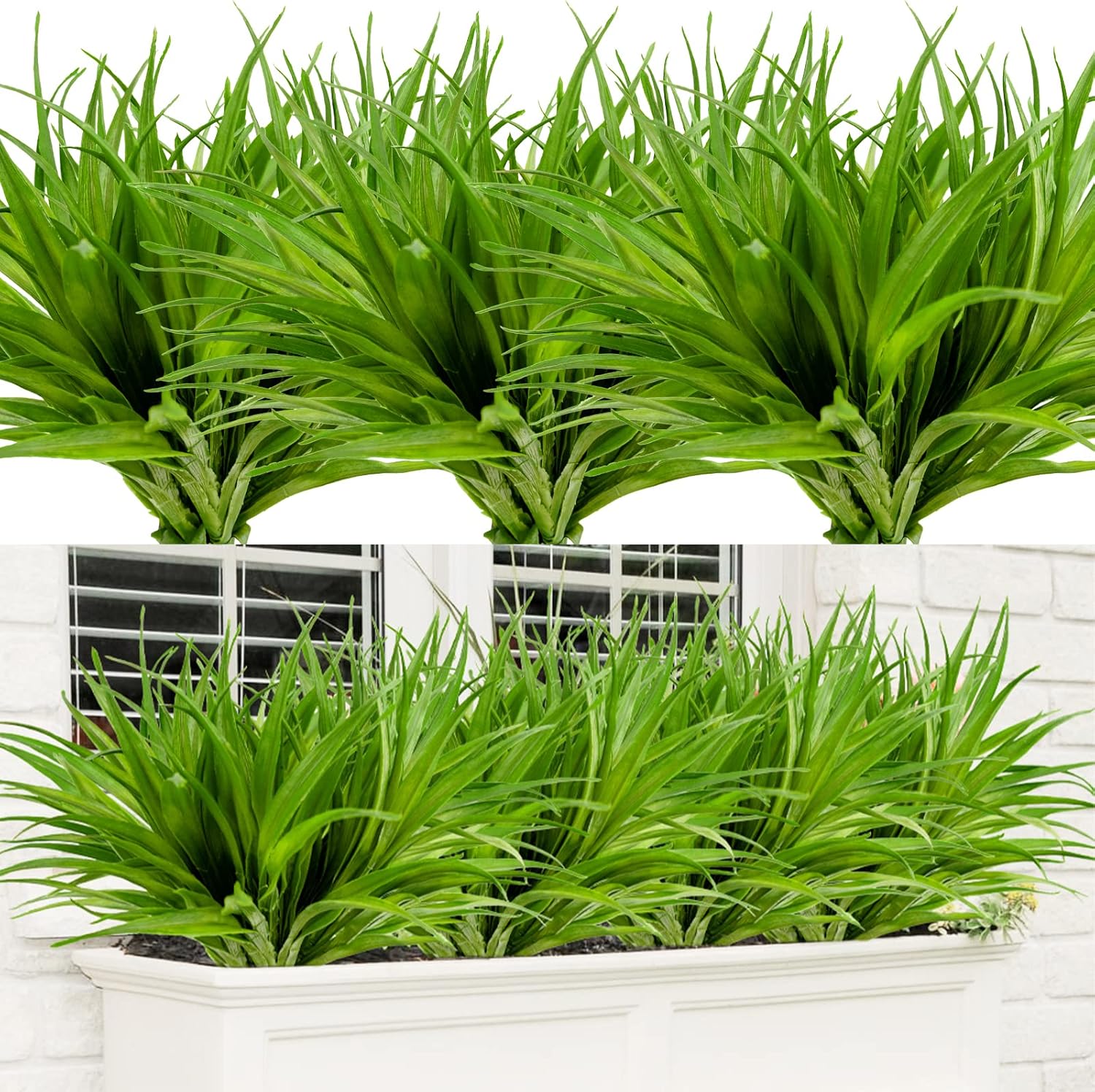24Pcs Artificial Grass Plant for Home Decor and Garden Use
